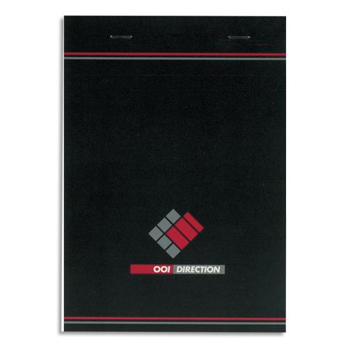 [106929] HAMELIN Bloc bureau 001 format 14,8 x 21 cm (A5) 200 pages quadrillées 5x5 70g. Agrafé en-tête