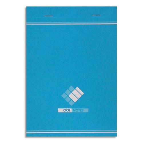 [106961] HAMELIN Bloc bureau 001 format 14,8 x 21 cm (A5) 200 pages quadrillées 5x5 60g. Agrafé en-tête