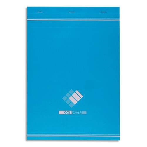 [106988] HAMELIN Bloc bureau 001 format 21 x 29,7 cm (A4) 200 pages quadrillées 5x5 60g. Agafé en-tête