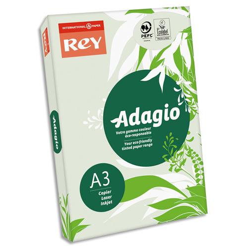 [107584] INAPA Ramette 500 feuilles papier couleur pastel ADAGIO Vert pastel A3 80g