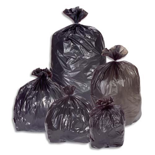 [111204] Carton de 100 sacs poubelles 150 litres Noir 45 microns