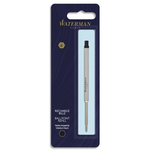 [113756] WATERMAN Blister 1 recharge bille moyenne coloris Noir