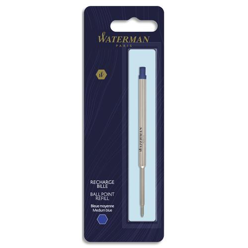 [113764] WATERMAN Blister 1 recharge bille moyenne coloris Bleu