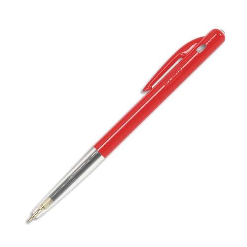 [114495] BIC M10 Original Stylos-Bille Rétractables Pointe Moyenne (1,0 mm) - Rouge