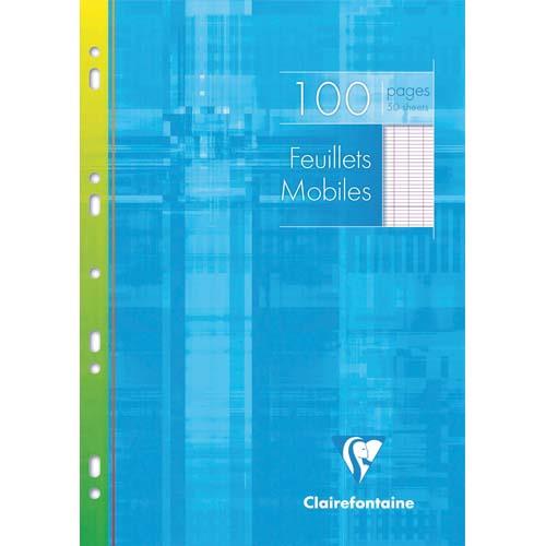 [115989] CLAIREFONTAINE Copies simples format 21x29,7cm 100 pages grands carreaux Seyès Blanc 90g sous étui carton