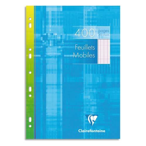 [116151] CLAIREFONTAINE Copies simples format 21x29,7cm 400 pages grands carreaux Séyès Blanc 90g sous étui carton