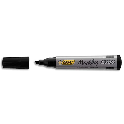 [021369] BIC Marking 2300 ECOlutions Marqueurs Permanents à Pointe Moyenne Biseautée - Noir