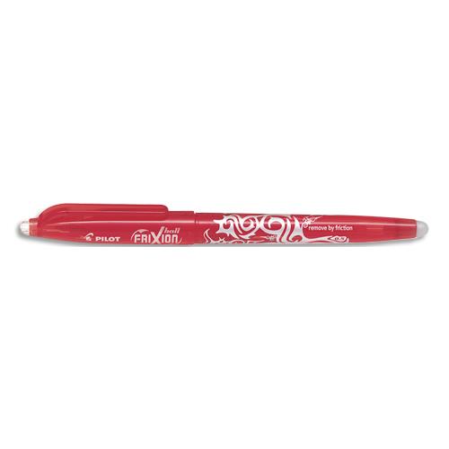 [434381] PILOT Roller FriXion Ball pointe fine 0,5 mm. Encre thermosensible effaçable Rouge