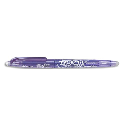[434385] PILOT Roller FriXion Ball pointe fine 0,5 mm. Encre thermosensible effaçable Violet