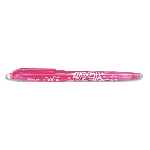 [434389] PILOT Roller FriXion Ball pointe fine 0,5 mm. Encre thermosensible effaçable Rose