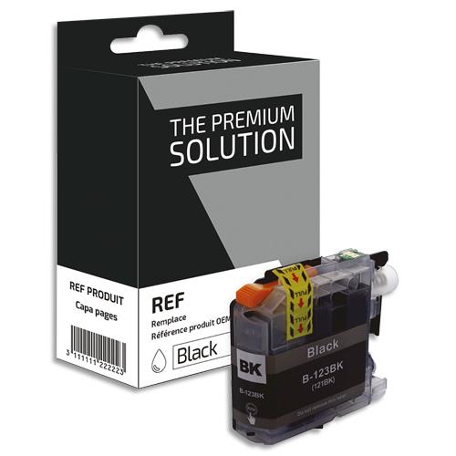 [439980] PSN Cartouche compatible jet d'encre noir Brother LC121/123B, C8B123B (dont eco-taxe de 0,02 €)
