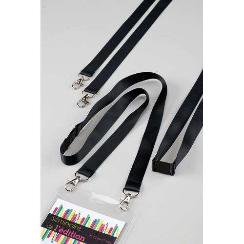[444086] AVERY Boîte de 10 tour de cou recyclé 2 mousquetons, 20 mm