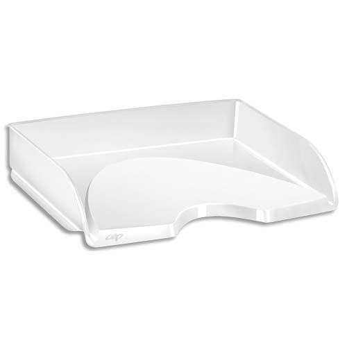 [444206] CEP Corbeille courrier à l'italienne RIVIERA. Dim (l x h x p) : 34,1x6,5x26,5 cm. Coloris blanc arctique