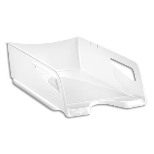 [444207] CEP Maxi Corbeille à courrier RIVIERA. Dimensions (l x h x p) : 26,5x11,5x38,7 cm. Coloris blanc arctique