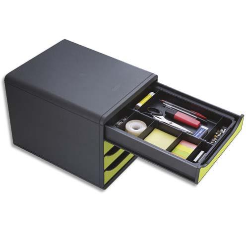 [129418] EXACOMPTA Organisateur pour tiroir DRAWINSERT, compartiments amovibles. Dim: L29,8 x P24,6 x 3,6 cm. Noir