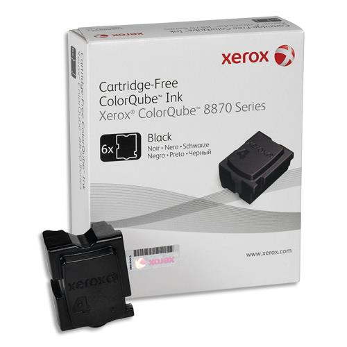 [445609] XEROX Paquet de 6 bâtonnets pour COLOQUBE 8870 noir 108R00957