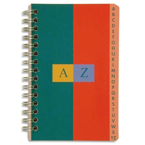 [446421] CONQUERANT C7 Répertoire spiralé 180 pages 70g 17x22cm petits carreaux 5x5. Couverture carte vernie