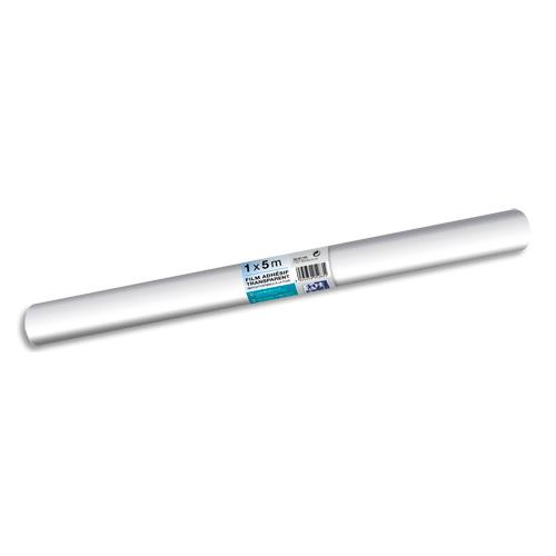 [449568] OXFORD Rouleau couvre livre transparent 1x5m 50 microns. Repositionnable dans les quelques minutes.