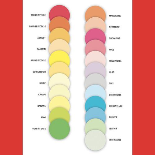 [450794] INAPA Ramette 125 feuilles x 4 teintes papier couleur flash ADAGIO assortis fluo A4 80g