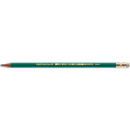 [451927] BIC Evolution Original Crayons à Papier avec Gomme Intégrée - HB