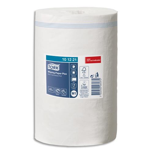 [452450] TORK Lot de 11 Bobines papier d'essuyage Plus Mini à dévidage central M1 75m Format 21,5 x 35 cm Blanc