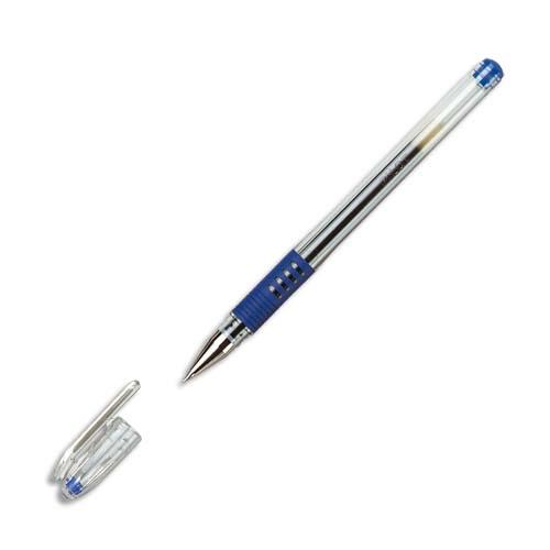[457202] PILOT Stylo à bille pointe fine encre gel Bleue corps plastique avec grip caoutchouc et capuchon G1 GRIP