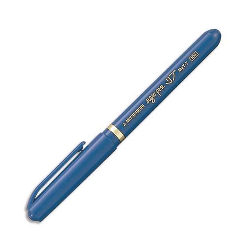 [457385] UNI-BALL Stylo-feutre pointe en nylon largeur de trait 0,8 mm encre à pigments Bleue SIGN PEN MYT7