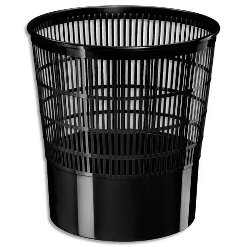 [463541] CEP Corbeille à papier ajourée First 16 litres Noir