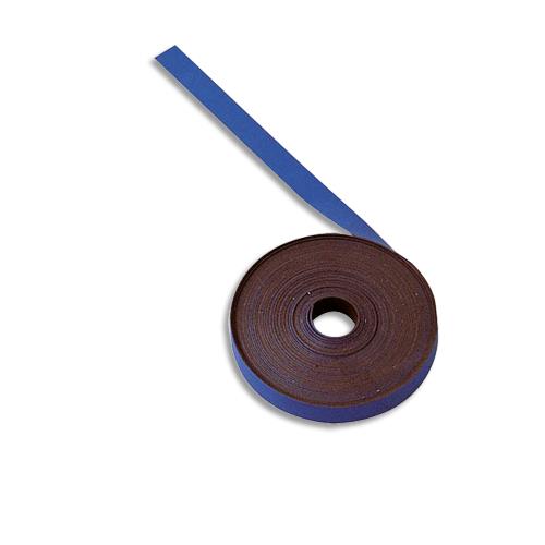 [464068] BI-OFFICE Ruban magnétique Bleu, à découper - Dimensions : 1 cm x 5 m