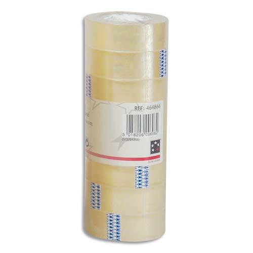 [464866] Tour de 8 rubans adhésifs transparent 19mmx33m