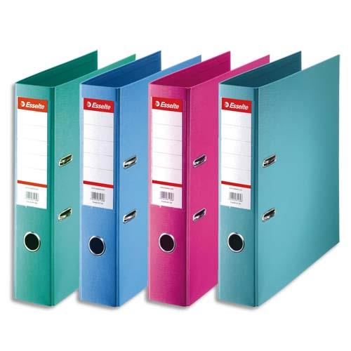 [466122] ESSELTE Classeur à levier Standard, A4, 7,5 cm, PP, assorti de couleurs