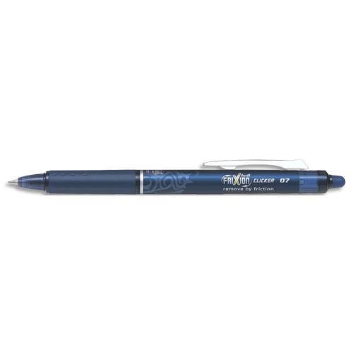 [476568] PILOT Stylo Roller FriXion Clicker rétractable, pointe moyenne Bleu