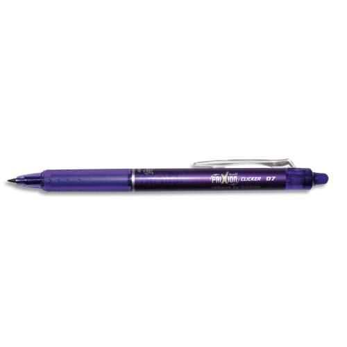 [476591] PILOT Stylo Roller FriXion Clicker rétractable, pointe moyenne Violet