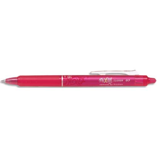 [476615] PILOT Stylo Roller FriXion Clicker rétractable, pointe moyenne Rose